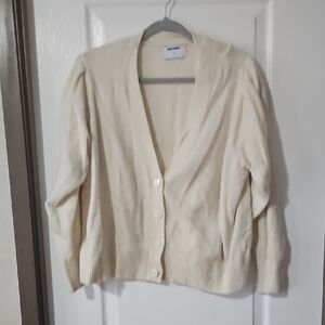 Old NAVY Cream Cardigan Sweater